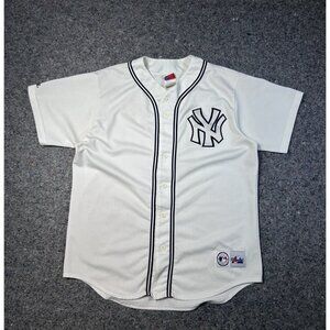 Vintage Majestic New York Yankees  Jason Giambi MLB Jersey Mens Large White